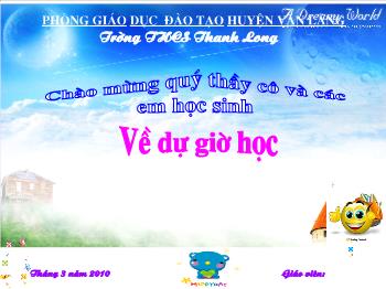 Bài giảng Tiết 54, 55: Nước (tiếp theo)