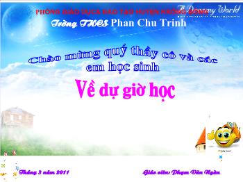 Bài giảng Tiết 54, 55: Nước (tiết 1)