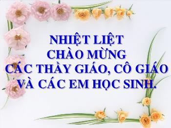 Bài giảng Tiết 54: Nước (tiết 22)