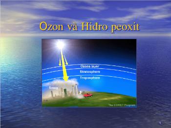 Bài giảng Hóa học - Ozon và Hiđro peoxit