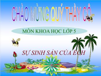 Khoa học lớp 5 - Sự sinh sản của ếch