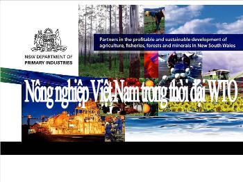 Nông nghiệp Việt Nam trong thời đại WTO
