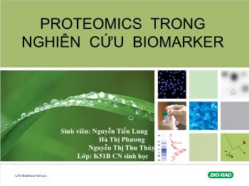 Proteomics trong nghiên cứu biomarker