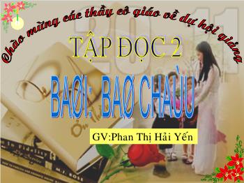 Tập đọc 2 - Bài: Bà cháu