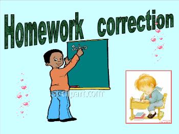 Bài giảng môn Tiếng Anh - Homework correction