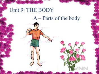 Bài giảng môn Tiếng Anh - Unit 9: The body