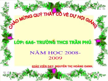 Bài giảng Tiếng Anh - Unit 13: Activities and the seasons