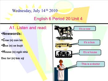 English 6 - Period 20 - Unit 4