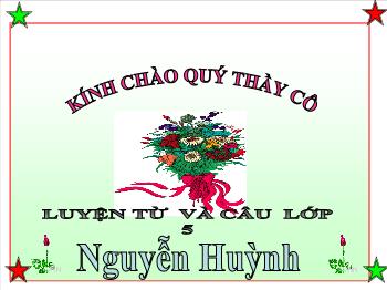 Luyện từ và câu: Từ đồng âm