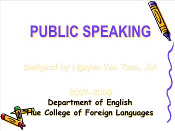 Public speaking