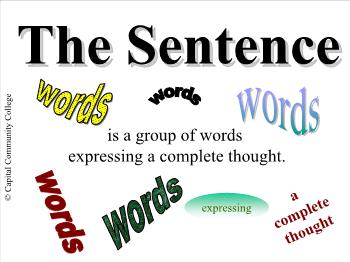 The sentence