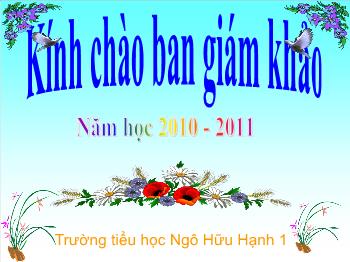 Tự nhiên và xã hội - Lớp học