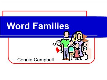 Word families