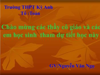 Bài giảng Giải tích 12: Công thức lượng giác