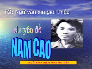 Chuyên đề NAM CAO