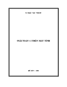 Giải toán 12 trên máy tính