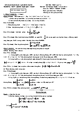 6 Đề & đáp án thi thử Đại học môn Toán