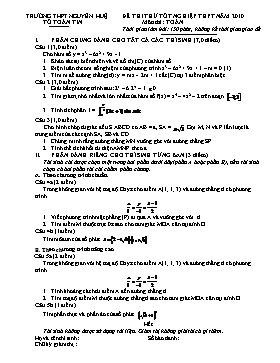 Đề thi thử tốt nghiệp THPT môn Toán - Đề 23