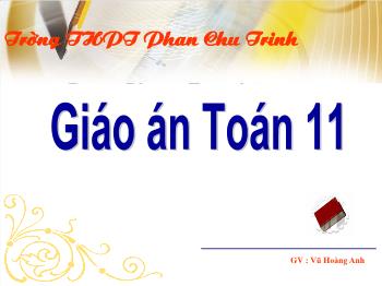 Bài giảng Đại số 11 NC Bài 1: Khái niệm đạo hàm