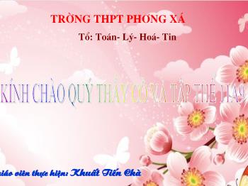 Bài giảng Đại số 11 tiết 11: Một số phương trình lượng giác thường gặp