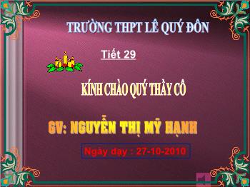 Bài giảng Đại số 11 tiết 29: Nhị thức Niu –tơn